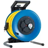 Hedi Kunststoff-Kabeltrommel Professional Plus Ø 320 mm, gelb Panzerkabel - K350UTF