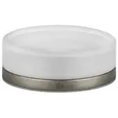 Gessi Emporio Seifenhalter, Standversion, Schale aus satiniertem Glas, 38827149, Farbe: Finox Optik
