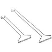 Fuchs Gastronomiebedarf Space Gläserhalter-Schiene, Glashalter aus verchromten Messing, Länge: 41,5 cm
