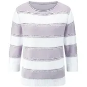 Peter Hahn Pullover U-Boot-Ausschnitt lila, 48