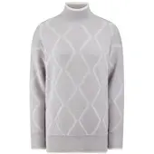 Basler Long-Strickpullover grau, 48