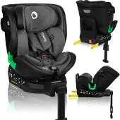 Lionelo Harmony i-Size Kindersitz, Grey Graphite Leather