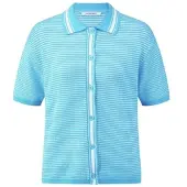 Peter Hahn Polo-Strickjacke türkis, 36