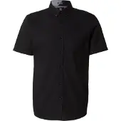 Volcom - Everett Oxford S/S - Hemd Gr S schwarz