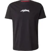 Alpha industries T-Shirt "3D Wavy Backprint T-Shirt", Herren, Gr. M, schwarz, Obermaterial: 100% Baumwolle, Shirts T-Shirt