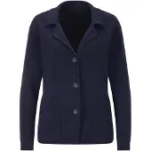 Goldner Jackenblazer "Milano-Ripp-Blazer mit Reverskragen" figurschmeichelender Schnitt