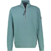 Lerros Sweatshirt "Troyer in Sweatqualität aus Strickmaterial"