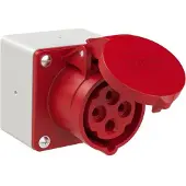 Pce Surface outlet 16A 4p 6h IP44