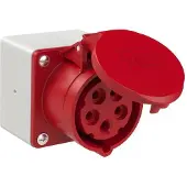 Pce Surface outlet 16A 5p 6h IP44
