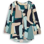 Tom Tailor 1049794 Bluse Mit 3/4-ärmeln