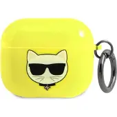 Karl Lagerfeld KLA3UCHFY AirPods 3 Hülle gelb/gelb Choupette