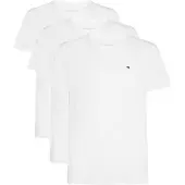 Tommy Hilfiger T-Shirt, Herren, Gr. S (48), weiß, weiß, weiß, Jersey, Obermaterial: 100% Baumwolle, UNDERWEAR, regular fit, Rundhals, Shirts T-Shirt, Jersey, Rundhals, normale Passform