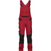 Dassy Arbeitslatzhose m. Kniepolstertaschen Tronix Next 400169 Gr. 67-STANDARD rot/schwarz