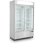 Saro Kühlschrank mit 2 Glastüren - weiß, Modell G 885