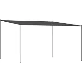 Syfax Pavillon Anthrazit 4x4 m 180 g/m² Stoff und Stahl