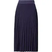 Rich & royal Plisseerock , Damen, Gr. 38, blau (tiefblau), Web, Obermaterial: 95% Polyester, 5% Elasthan, ca. Mitte Wade, Röcke Plisseerock, mit elastischem Bund