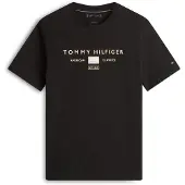 Tommy Hilfiger T-Shirt Brand Love MW0MW42365 Schwarz Regular Fit