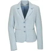 MADELEINE Jackenblazer "Jerseyblazer Kurzblazer mit Wabenmuster" Strukturjersey
