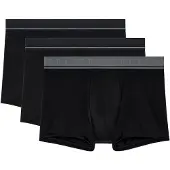 Hom Boxershorts "Boxershort Leonard 2 3er Pack", Herren, Gr. L, schwarz, Obermaterial: 95% Baumwolle CO. 5% Elasthan EL., Unterhosen Boxershorts