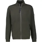 Lerros 1100000002199 "Sweatjacke in den Grössen 3XL bis 6XL", Herren, Gr. 5XL, grün (nordic olive), 90% Baumwolle, 10% Polyester, Sweatjacken 1100000002199