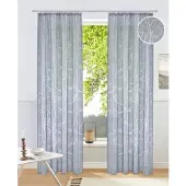 My Home Gardine "Anna", (1 St.), Viskose, Polyester, Äste-Motiv