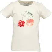 Blue Seven T-Shirt , Mädchen, Gr. 110, sanftes weiß, Single Jersey, Obermaterial: 100% Baumwolle, bedruckt, unifarben, Basic normal, Rundhals, Shirts T-Shirt