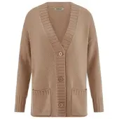 Peter Hahn Strickjacke aus 100% Premium-Kaschmir braun