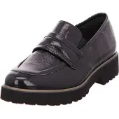 Semler Elena Knautsch-Lack Damenschuhe Halbschuhe Slipper Schwarz Freizeit, Schuhgröße:EUR 40 | UK 6.5