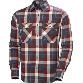 Helly Hansen Lokka Flannel LS Shirt alpine frost box stripe pl (860) M