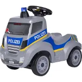 Ferbedo Rutscherauto "Truck", silber (polizei), Rutschautos, KinderB:30cm H:59cm T:44cm, Kunststoff, Rutscherauto, incl. MiniFlash (Blaulicht mit Sirene), B:30cm H:59cm T:44cm