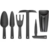 Prosperplast Gartenwerkzeug-Set 6-in-1 – Harke, Schaufel, Gartenhacke – Modell INWN01