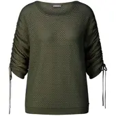 Basler Rundhals-Pullover grün