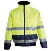 Planam Warnschutz Comfortjacke 2047 Gr. 4XL gelb/marine