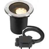 SLV 1009168 DASAR L Bodeneinbauleuchte LED 3000K Edelstahl/Schwarz IP67 DALI