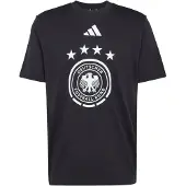 Adidas T-Shirt PERFORMANCE "DEUTSCHLAND DNA GRAFIK", Herren, Gr. XL, schwarz, Obermaterial: 100% Baumwolle, Rundhals, Shirts T-Shirt, für Erwachsene, mit Rundhalsausschnitt, mit DFB-Wappen