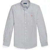 Ralph Lauren für Herren. 710792161500 Blaues Oxford-Hemd in Slim-Fit-Passform (XXL), Lässig, Baumwolle, Langarm