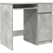 Syfax Schreibtisch Betongrau 86x49x76 cm Holzwerkstoff