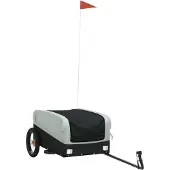 Syfax Fahrradanhänger Schwarz und Grau 30 kg Eisen