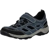 Rieker Slip-On Sneaker , Herren, Gr. 41, blau (nachtblau kombiniert), Lederimitat, Textil, Schuhe Slip-On Sneaker, Schlupfschuh, Trekkingschuh, Outdoorschuh mit Klettriegel