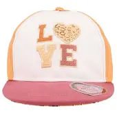 Maximo Baseball Cap , Mädchen, Gr. 49/51, rosa (apricot), Canvas, Baumwolle, Caps Baseball Cap, größenverstellbar, Luftdurchlässig