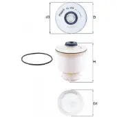 MAHLE ORIGINAL Kraftstofffilter kx573d Filtereinsatz 104,5mm für TOYOTA