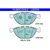Ate Bremsbelagsatz 13.0470-7210.2, Vorne, Keramik