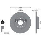 Textar Bremsscheibe 92083903 280mm 12mm für VW