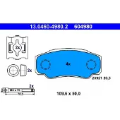 Ate Bremsbelagsatz, Scheibenbremse 13046049802 für PEUGEOT CITROËN FIAT