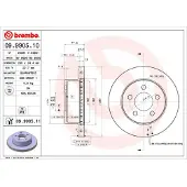 Brembo Bremsscheibe 09990511 280mm 24mm für JEEP