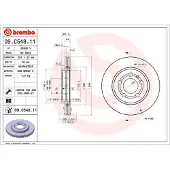 Brembo Bremsscheibe 09c54811 254mm 22mm für VW