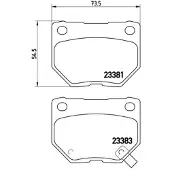 Brembo Bremsbelagsatz, Scheibenbremse p56054 für NISSAN