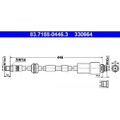 Ate Bremsschlauch 83718804463 für FORD JAGUAR