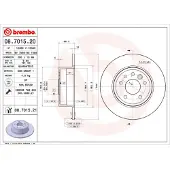 Brembo Bremsscheibe 08701521 286mm 10mm für SAAB SATURN CHEVROLET
