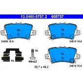 Ate Bremsbelagsatz, Scheibenbremse 13046057572 für HONDA